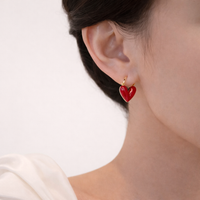 RED HEART EARRING