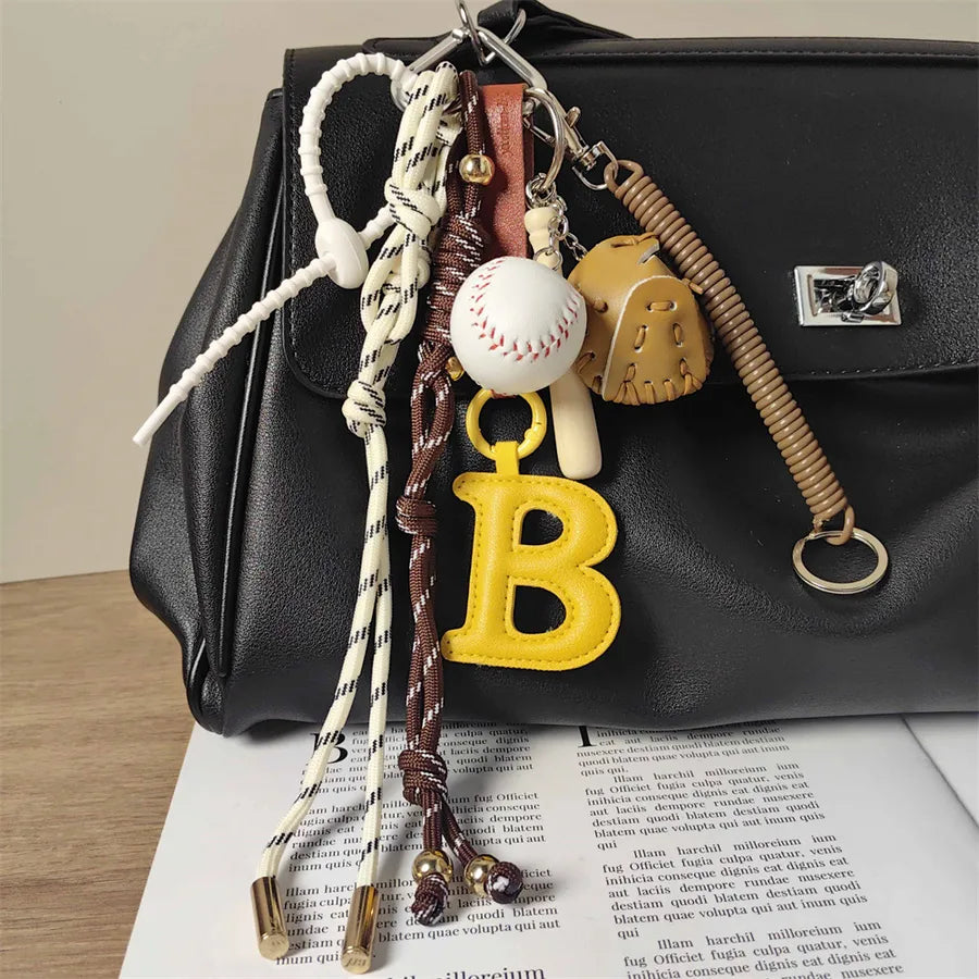 BASEBALL THEME BAG CHARMS