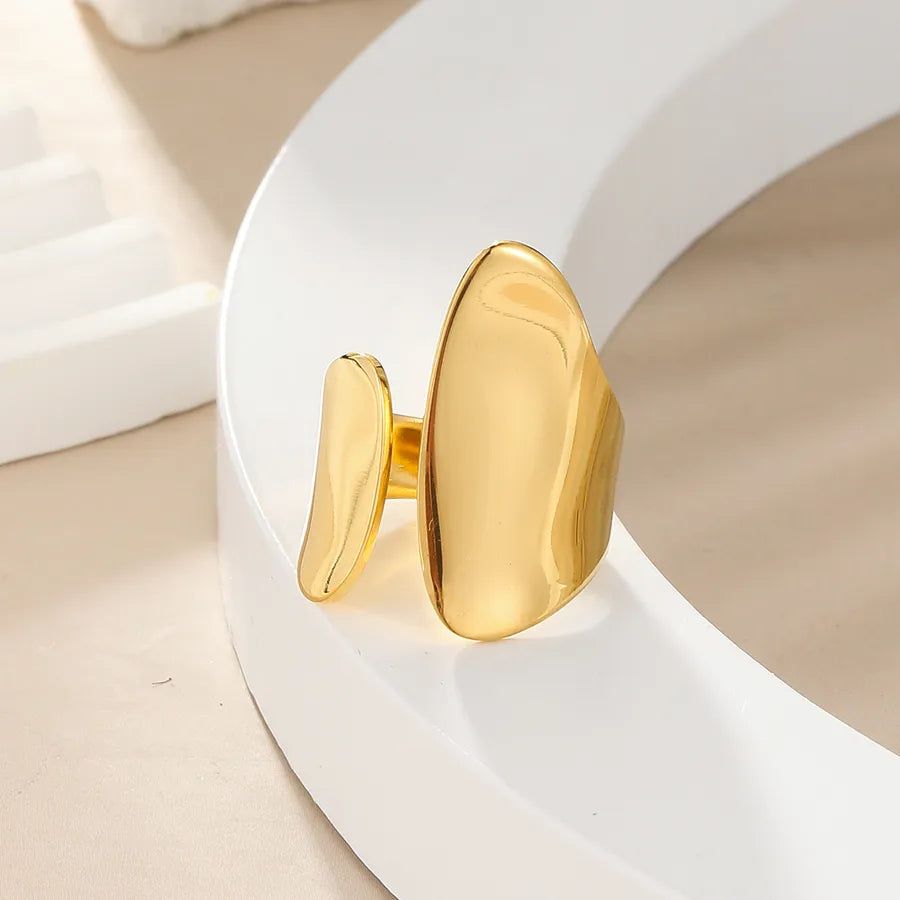 14K GOLD PLATED FLAT RING