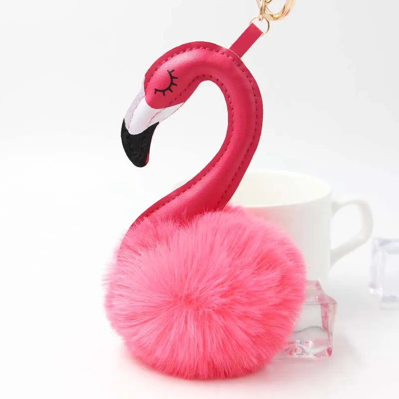 Plush Flamingo Bag Charms