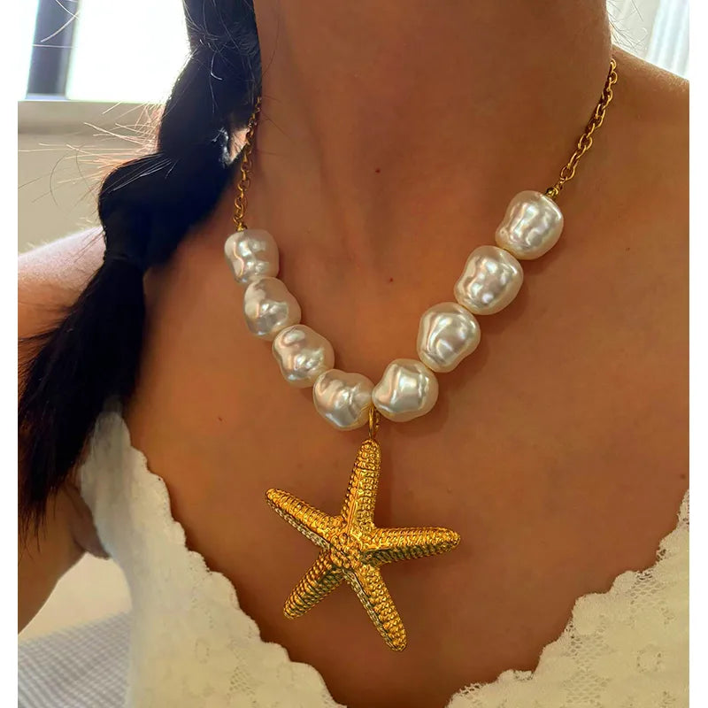 Big Starfish w/ Pearls
