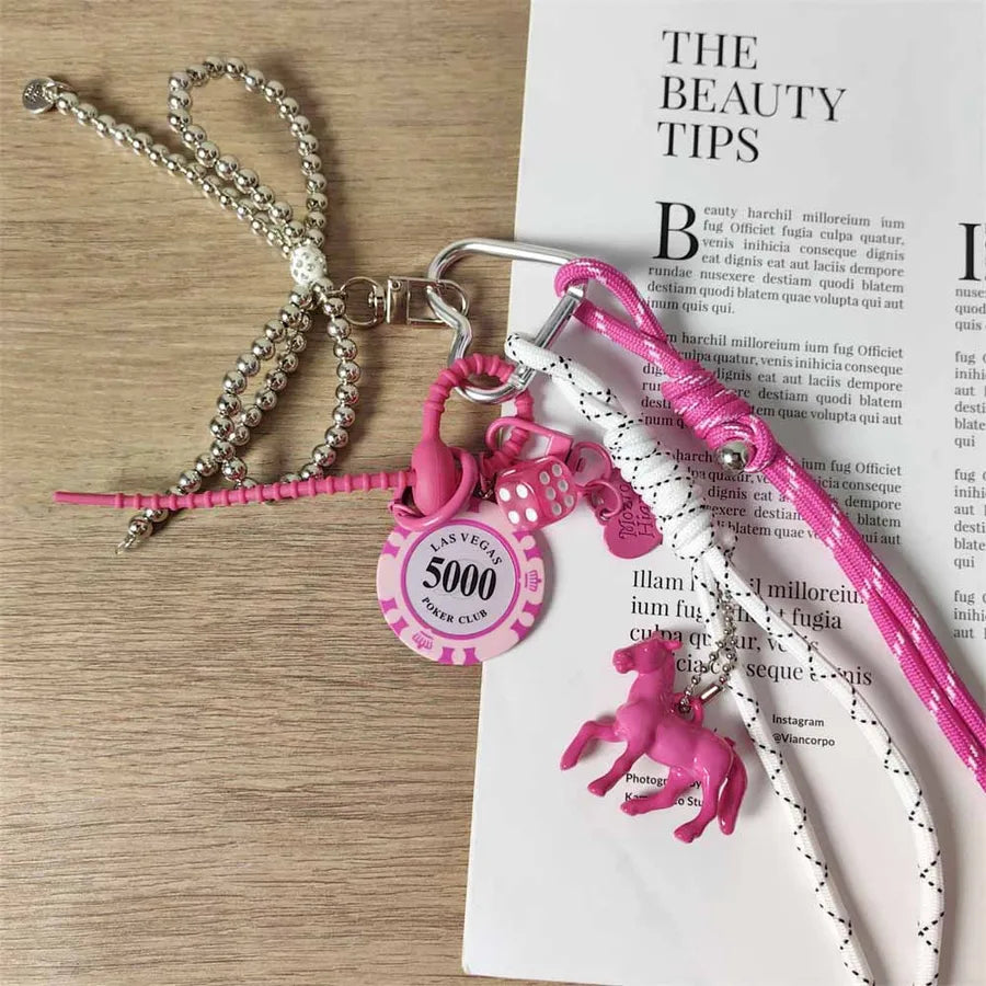 CASINO GIRL NIGHT BAG CHARMS