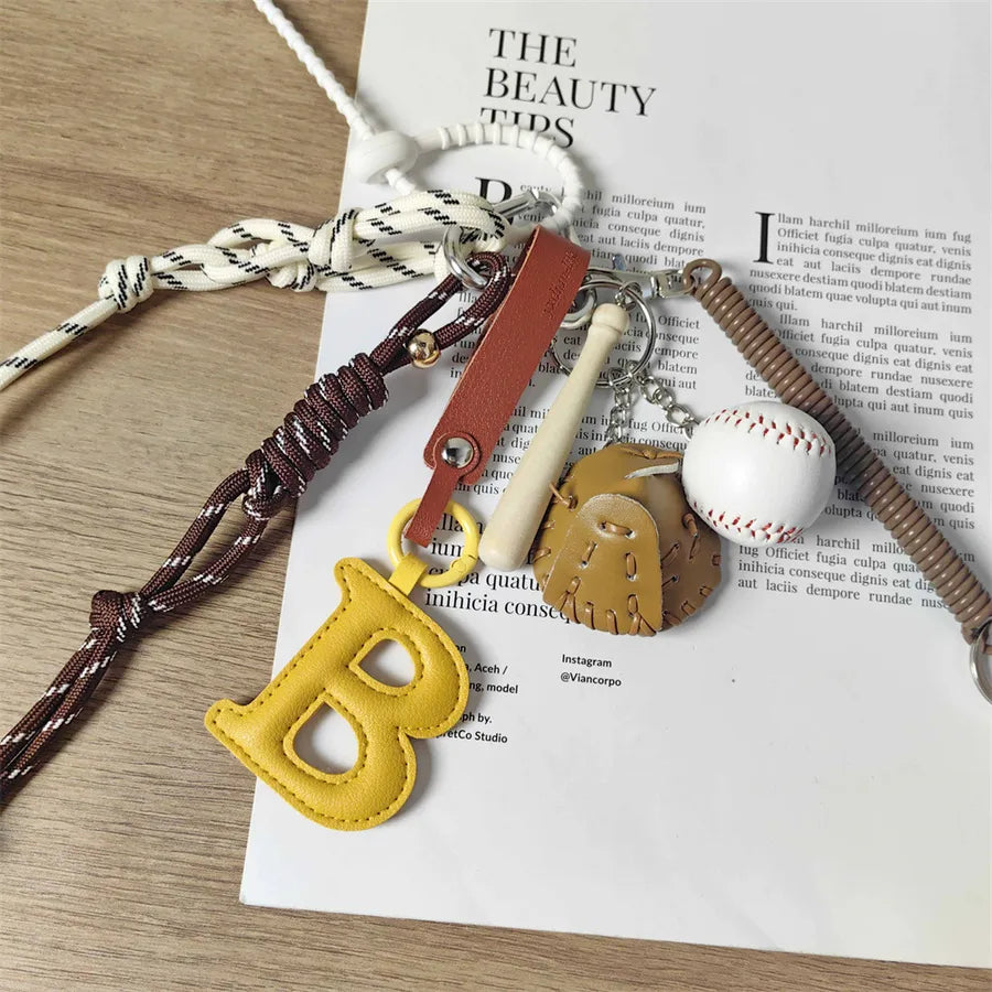 BASEBALL THEME BAG CHARMS