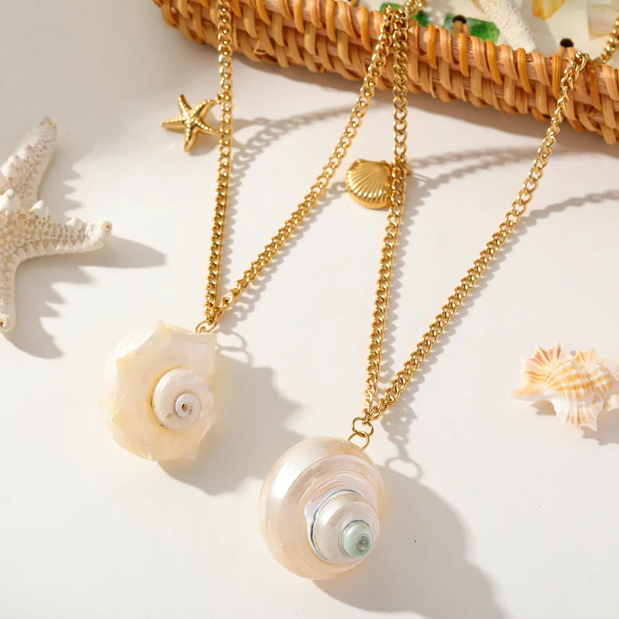CUTE SNAILS MULTI CHARMS NECKLACE