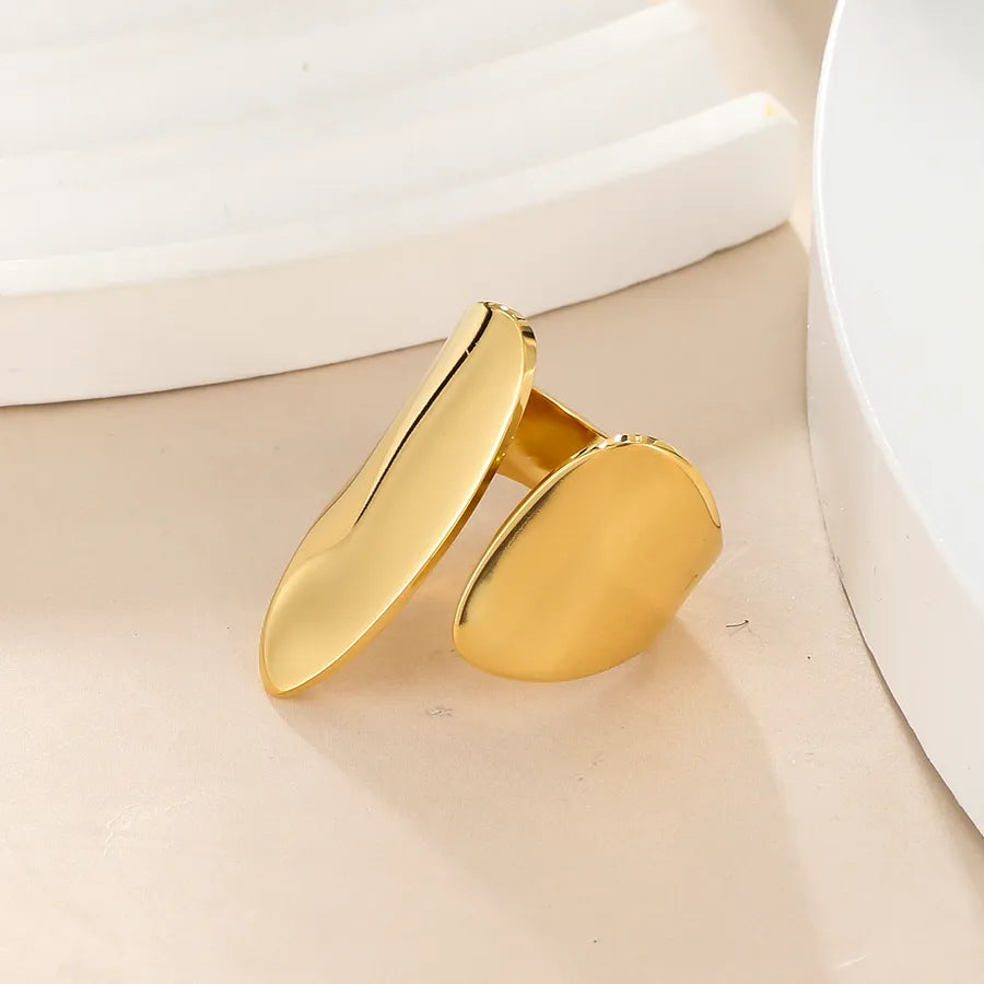 14K GOLD PLATED FLAT RING