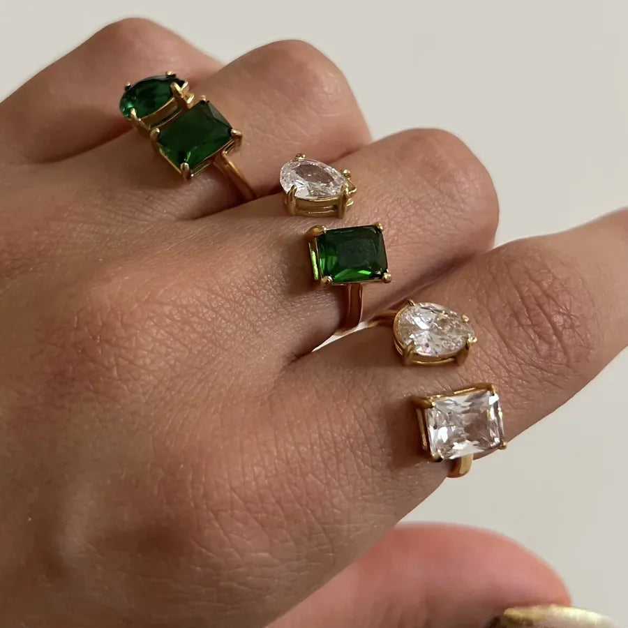 CUTE SQUARE/ROUND RING